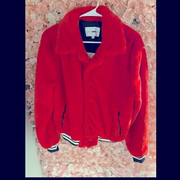 NWT! Fashion Nova Mens Fur Joe Varsity Jacket! - Picture 2 of 3